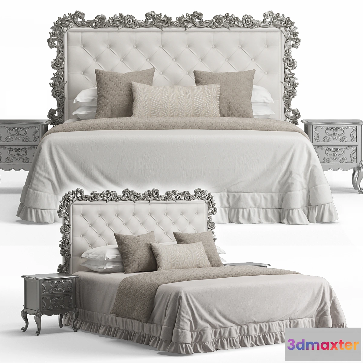 1459214 - Italian Carved Bed 3D Max