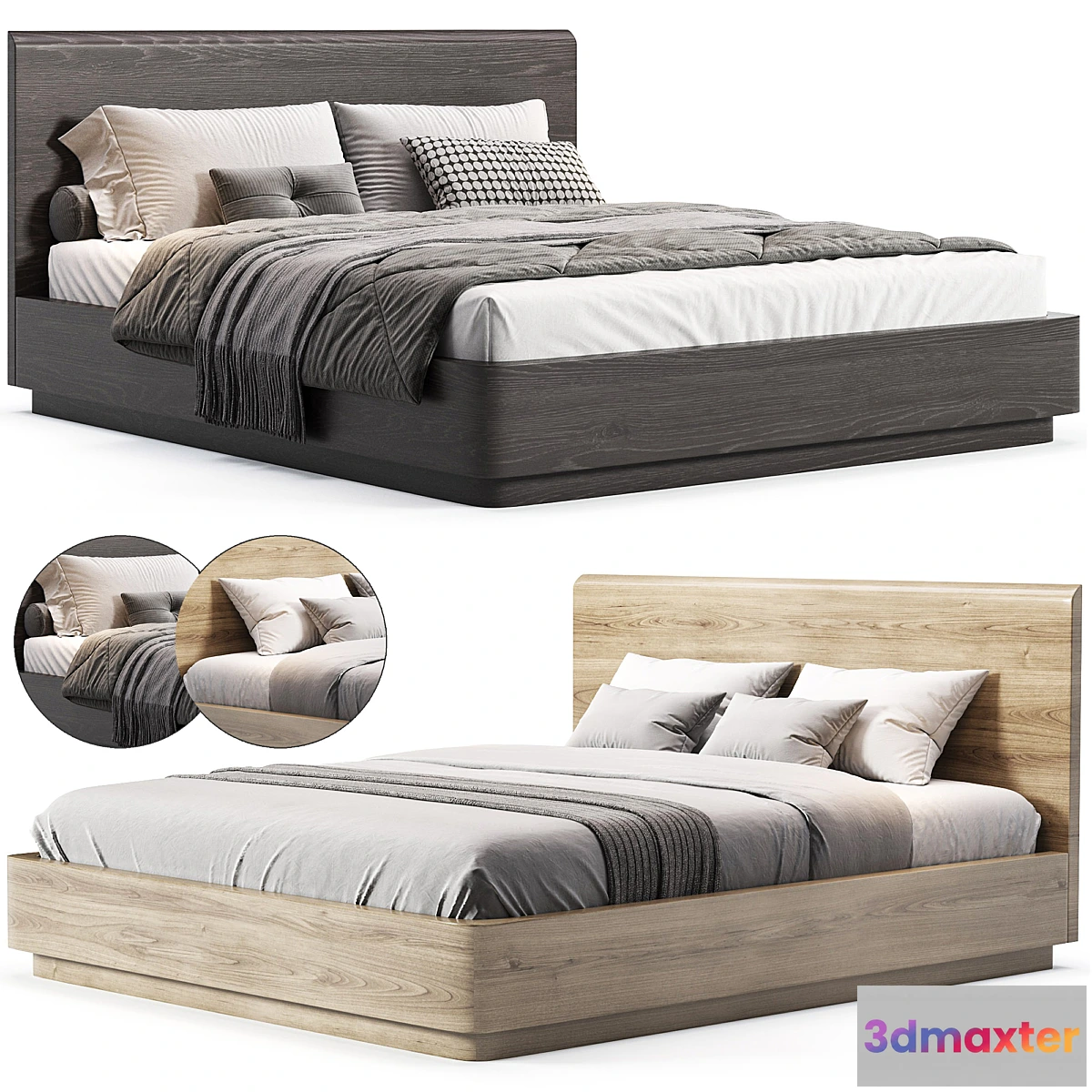 1460330 - Pedestal Bed 3D Max