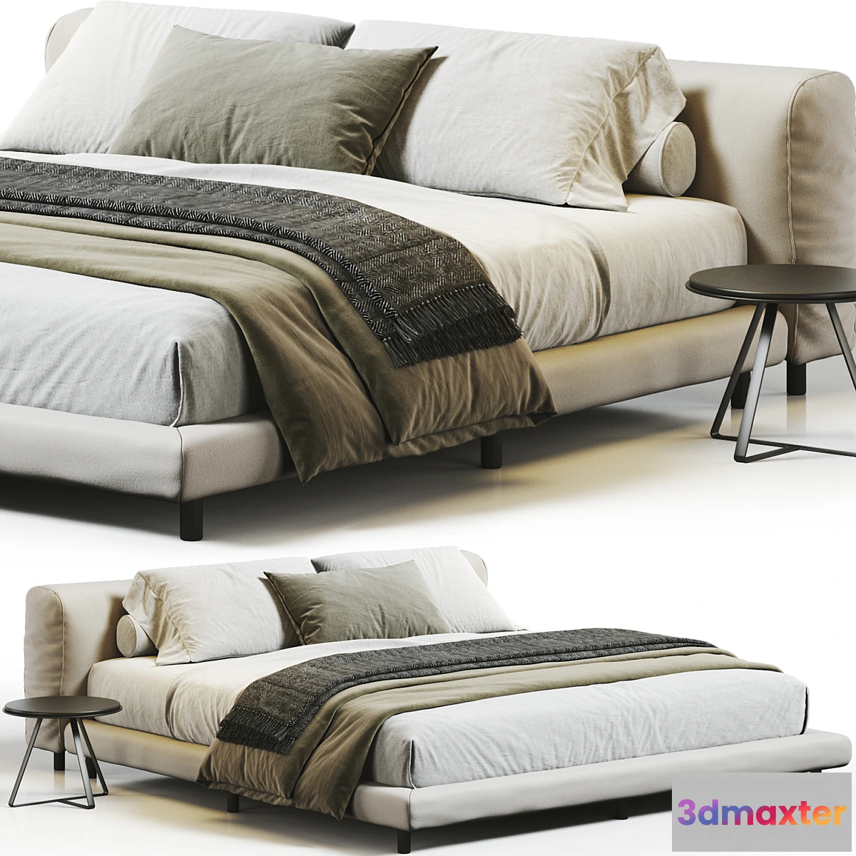 1460348 - Living Divani Softwall Bed 3D Max