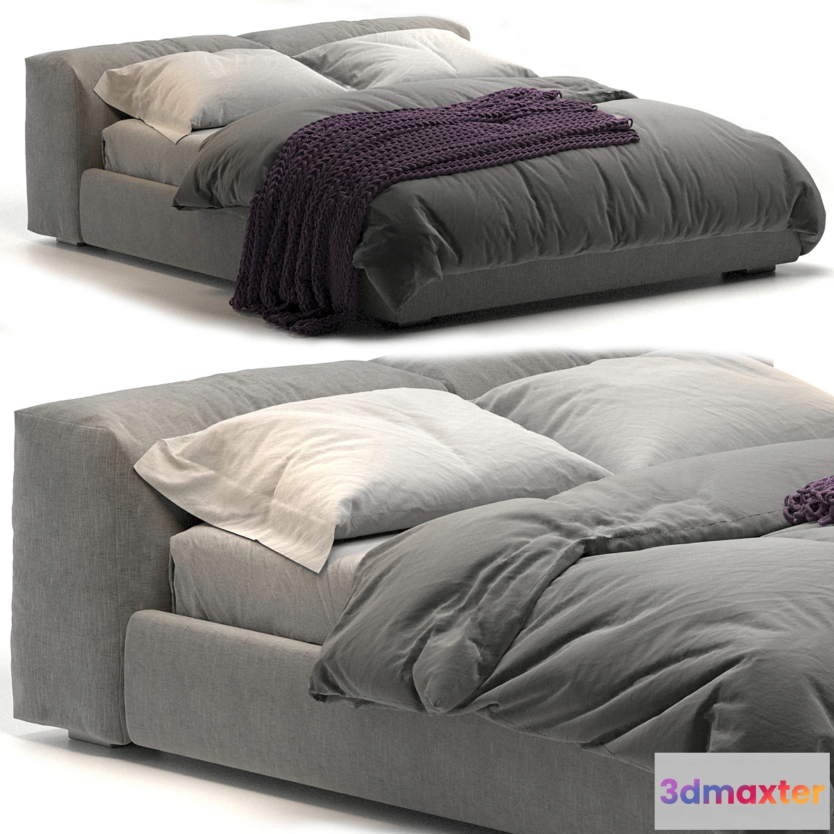 1460748 - Superoblong Cappellini bed 3D Max