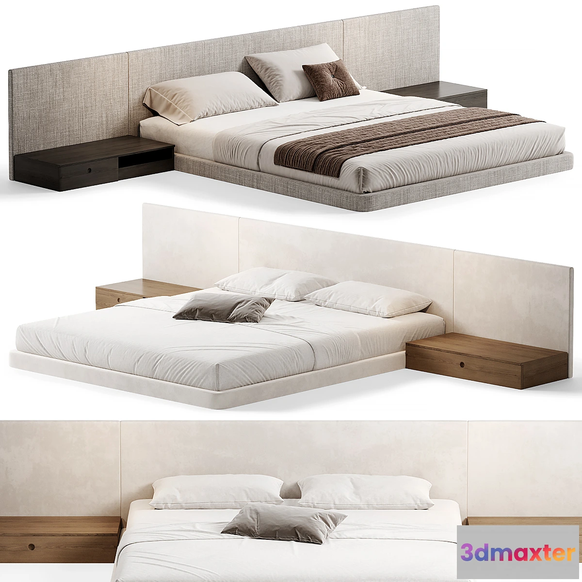 1462284 - PALISSANDRE Modern Bed Double bed 01 3D Max