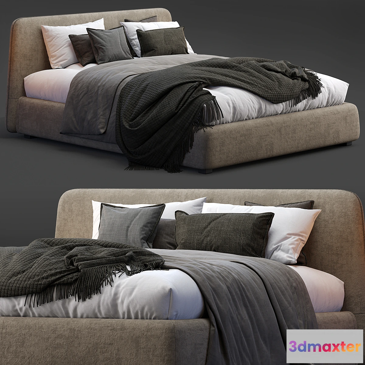 1462518 - Lecomfort bed calvin 3D Max