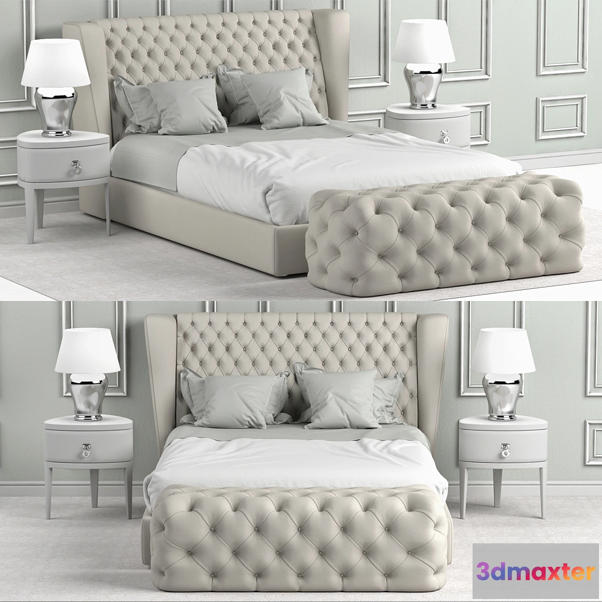 1462898 - Bed Heritage Collection Four Seasons 3D Max