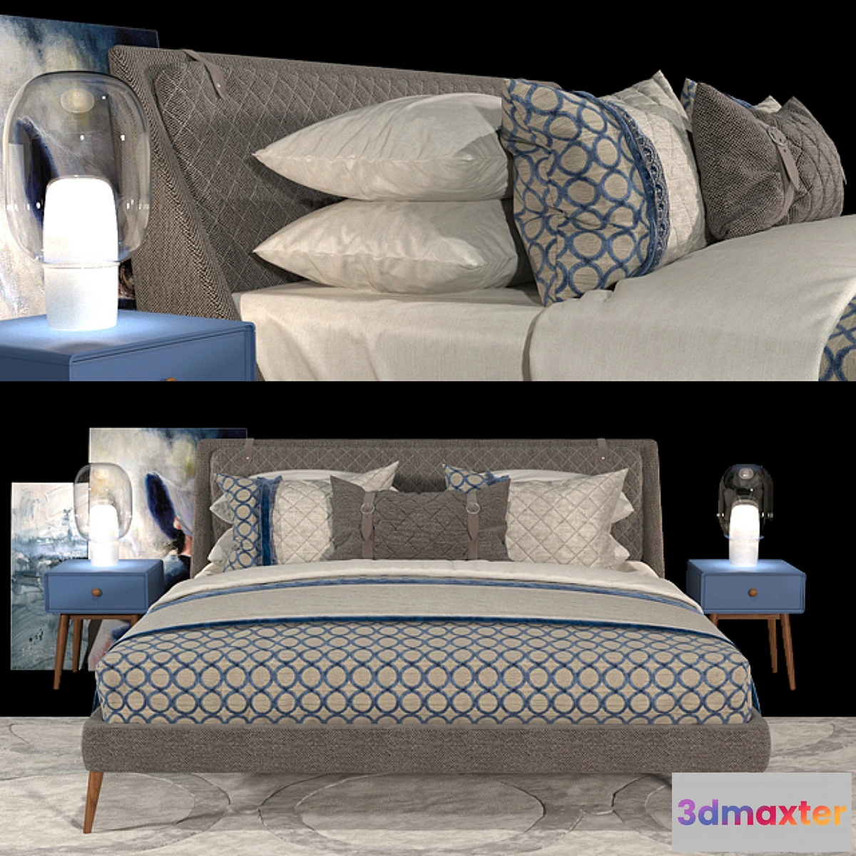 1463682 - Bed CHELSEA - Berto salotti 3D Max