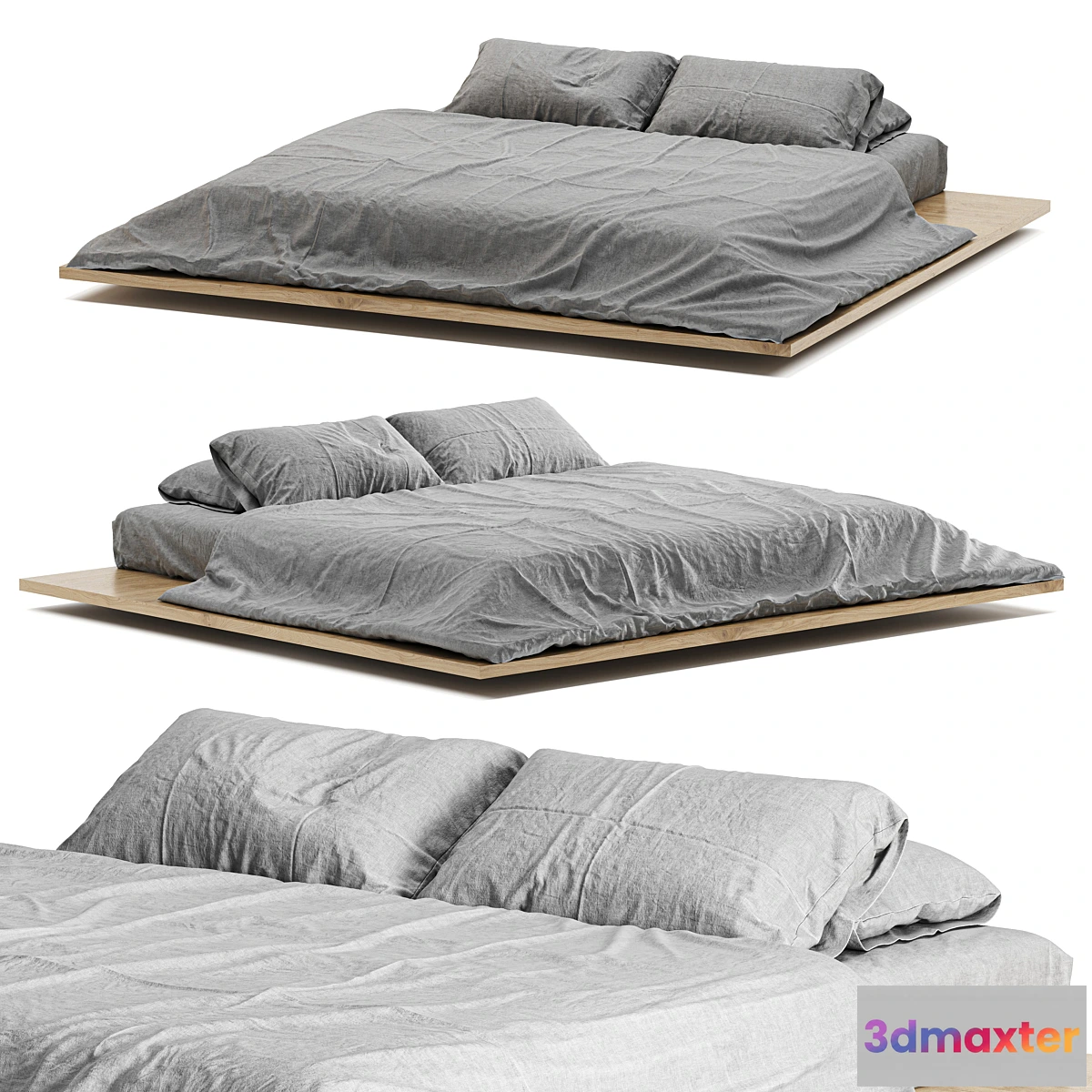 1464394 - minimalist bedding 3D Max