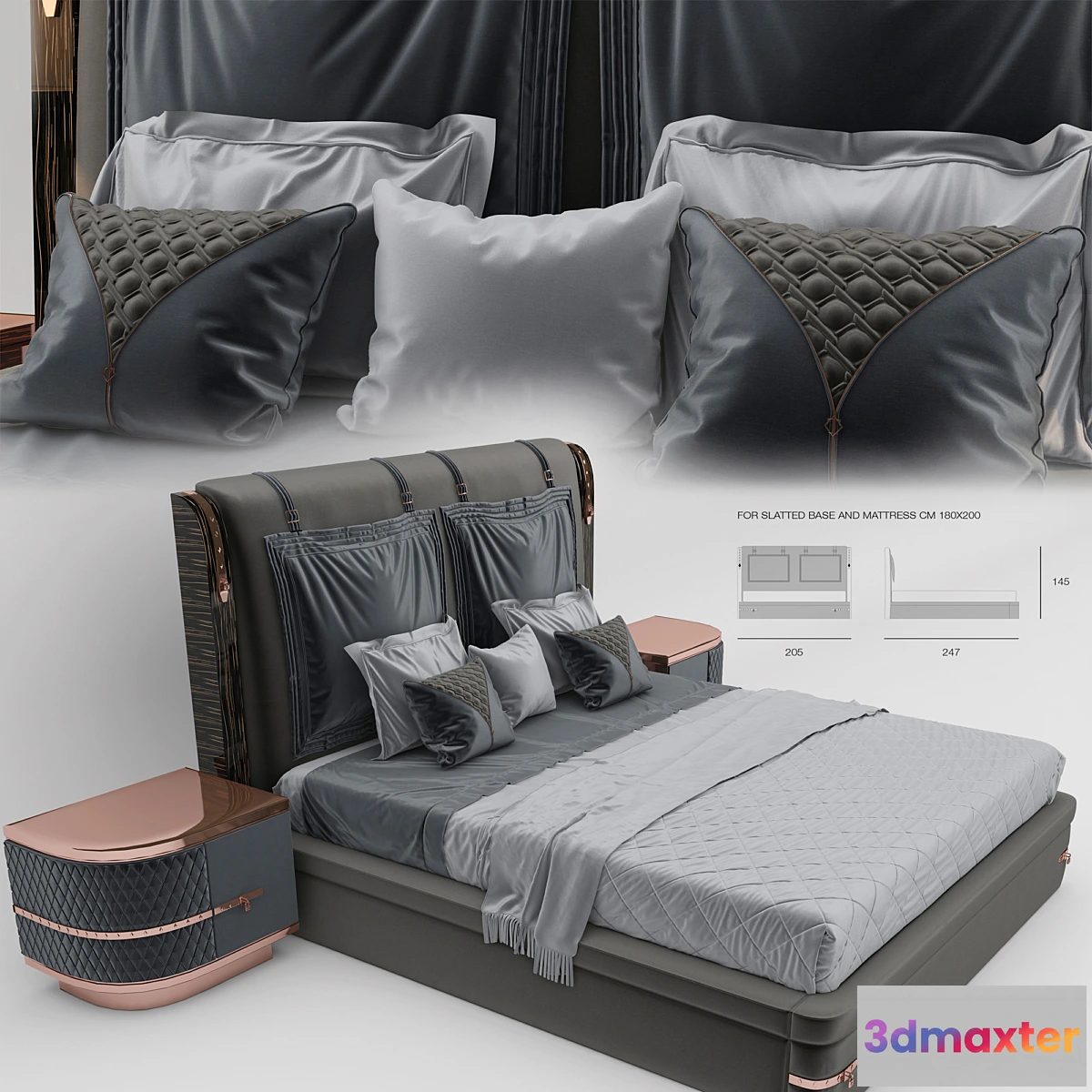 1465182 - DIAMOND BED BY TURRI 3D Max