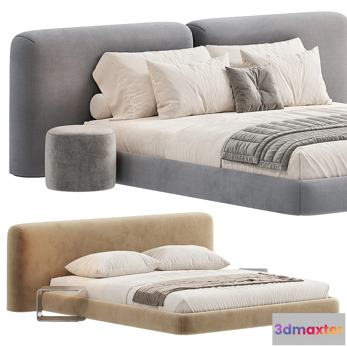 1465518 - Volume Bed Alessio Bed By Casa Blanco 3D Max
