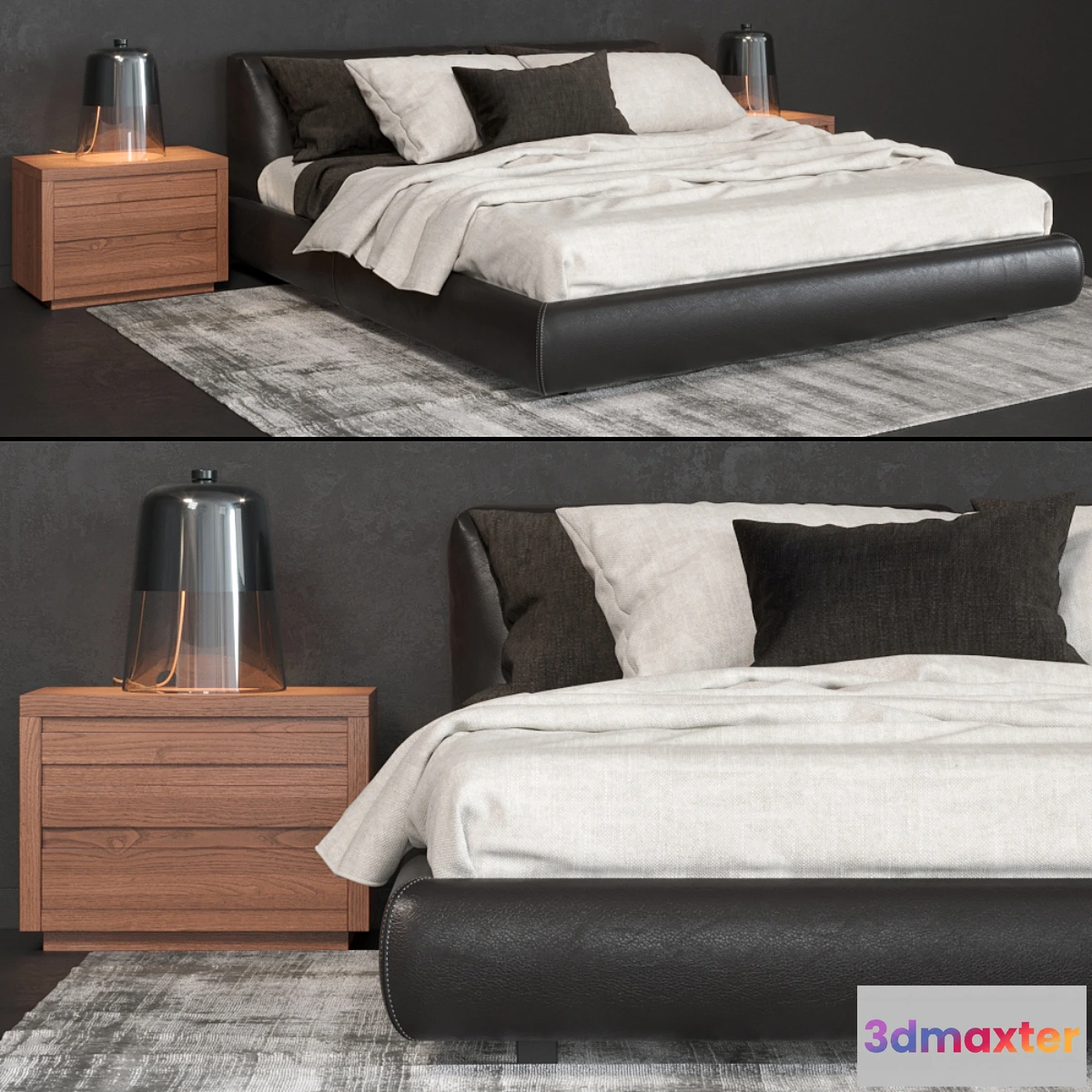 1465964 - Poliform Bolton bed 3D Max