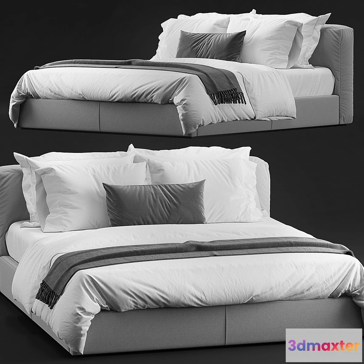 1466856 - Nicoline Italia Soft bed 3D Max