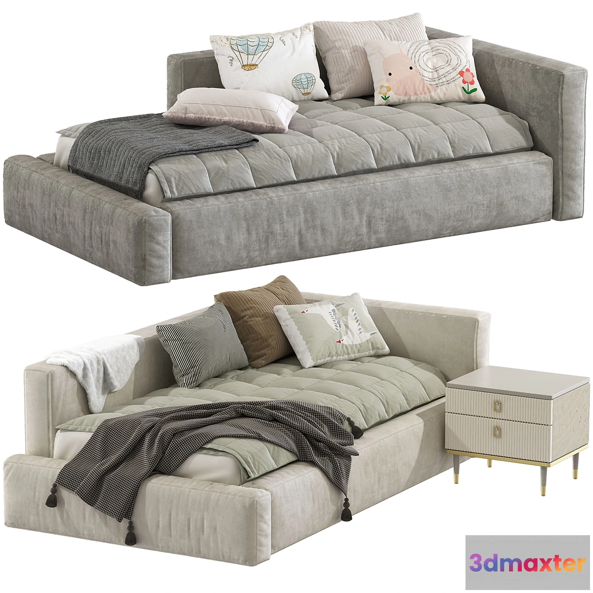 1466882 - Modern style sofa bed 248 3D Max