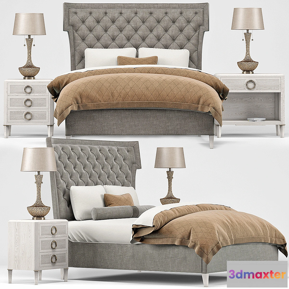 1467752 - Hayley Hollywood Bed Nightstand Lamp 3D Max