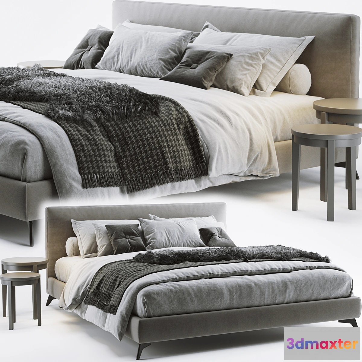 1468220 - Meridiani Stone Up Bed 3D Max