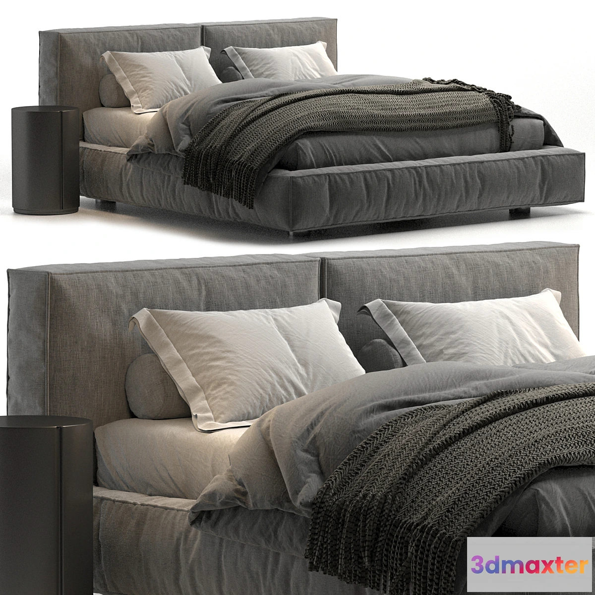 1469186 - Academy Piuma Twils bed 3D Max