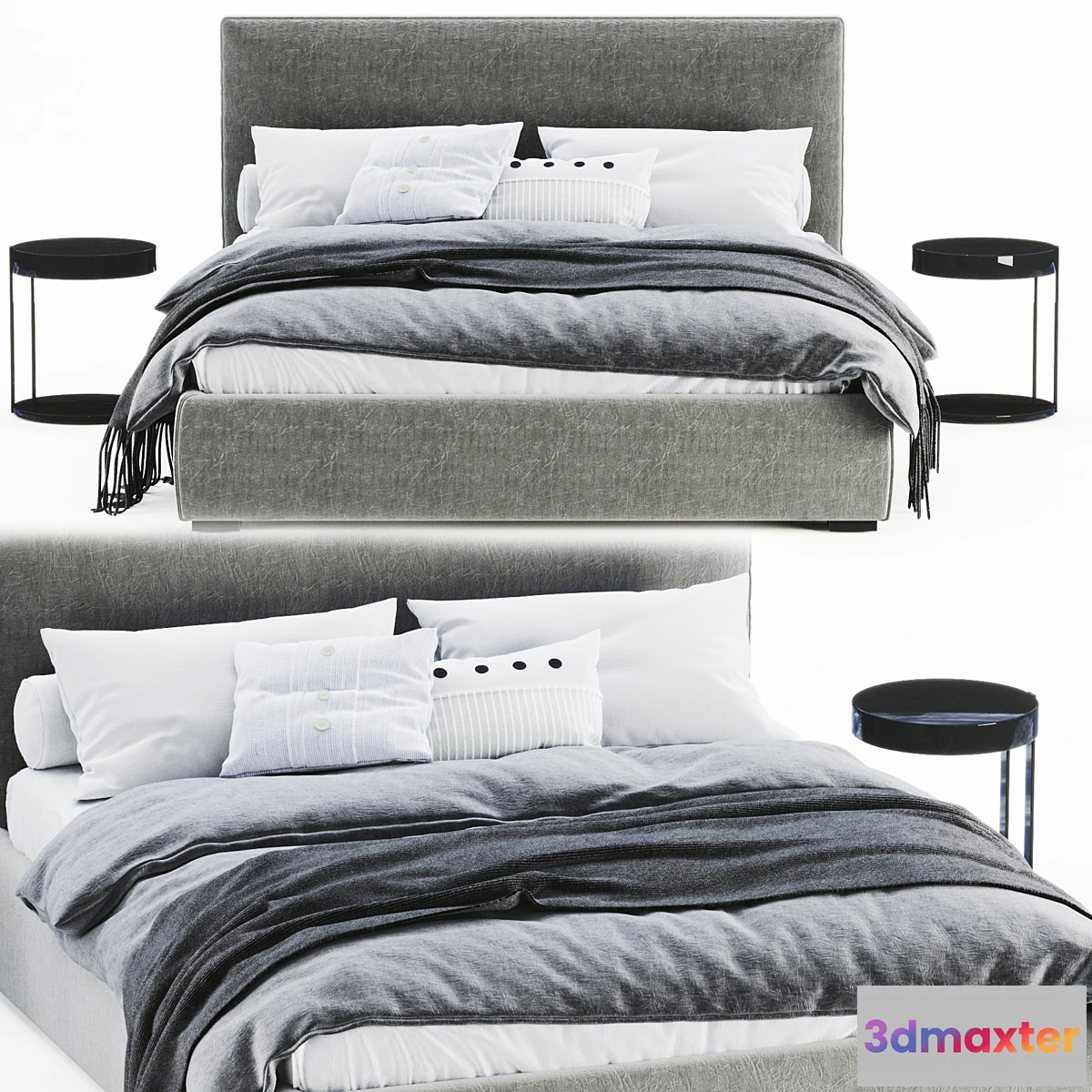 1470658 - Bed Meridiani Stone Plus 3D Max