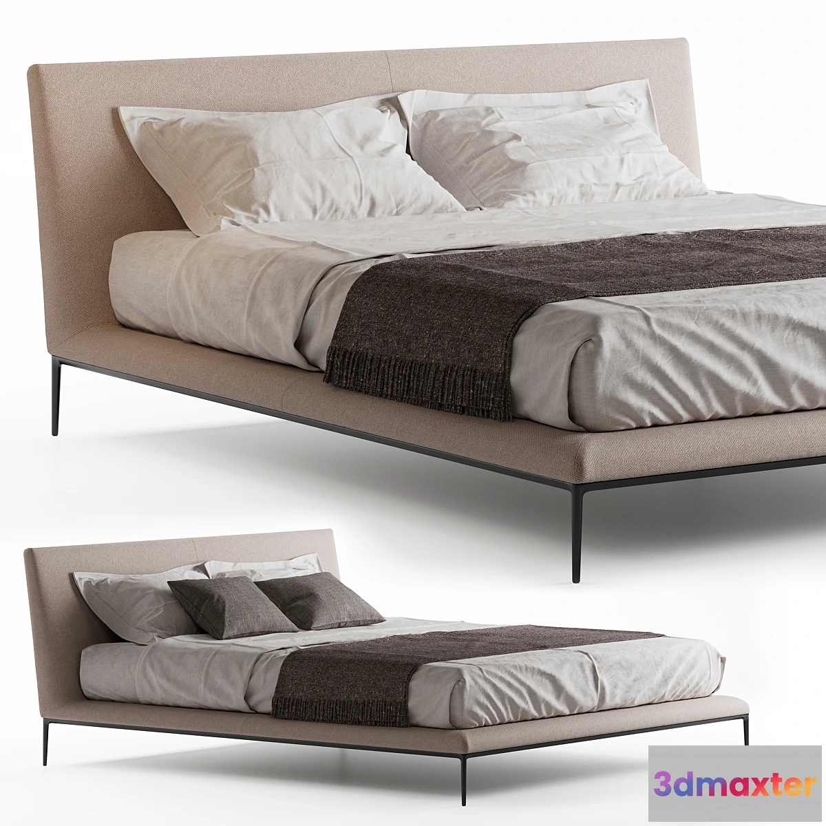 1471026 - B&B Italia Atoll Bed 3D Max