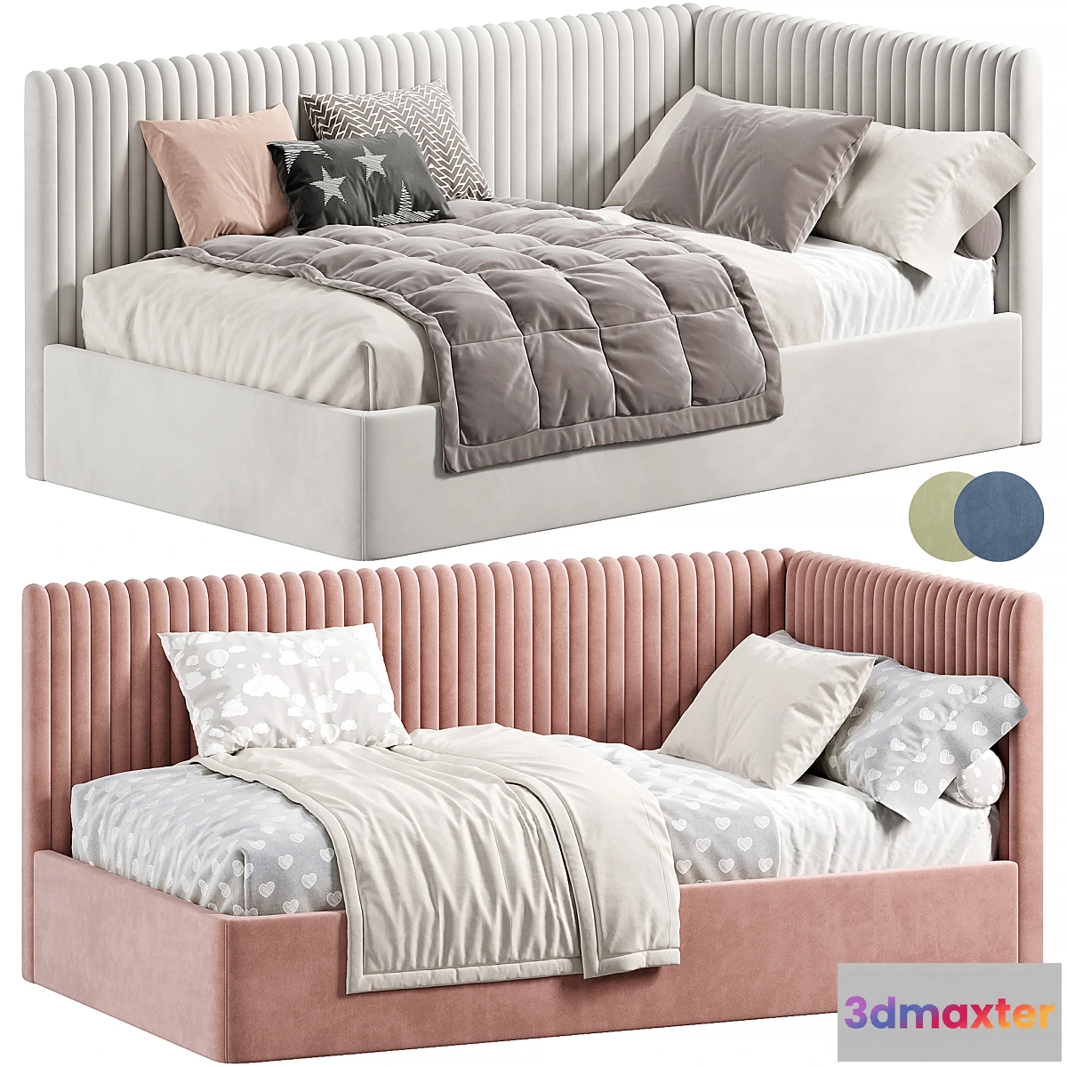 1471624 - Corner bed Danny kids 3D Max