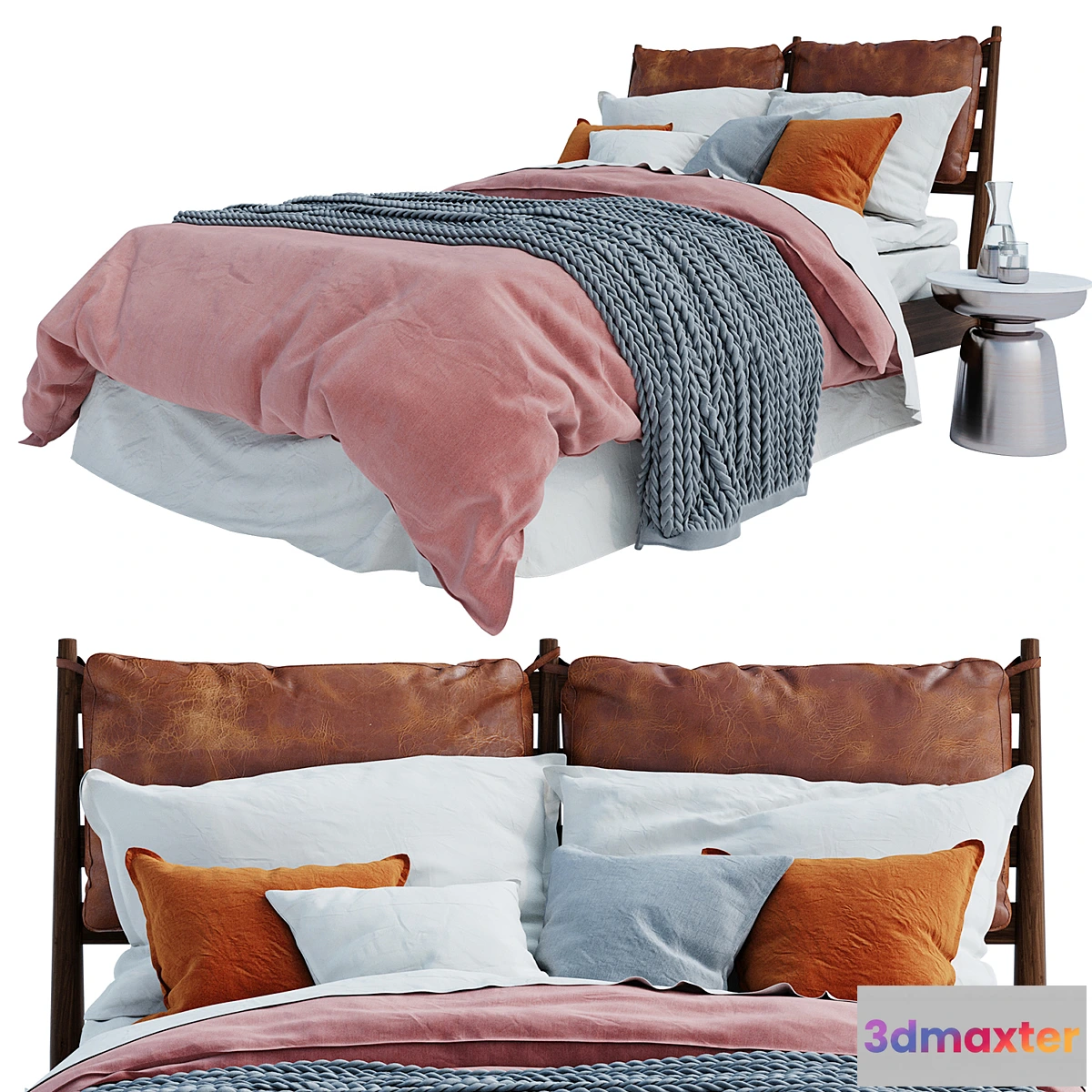 1471694 - Westelm Arne Bed 3D Max