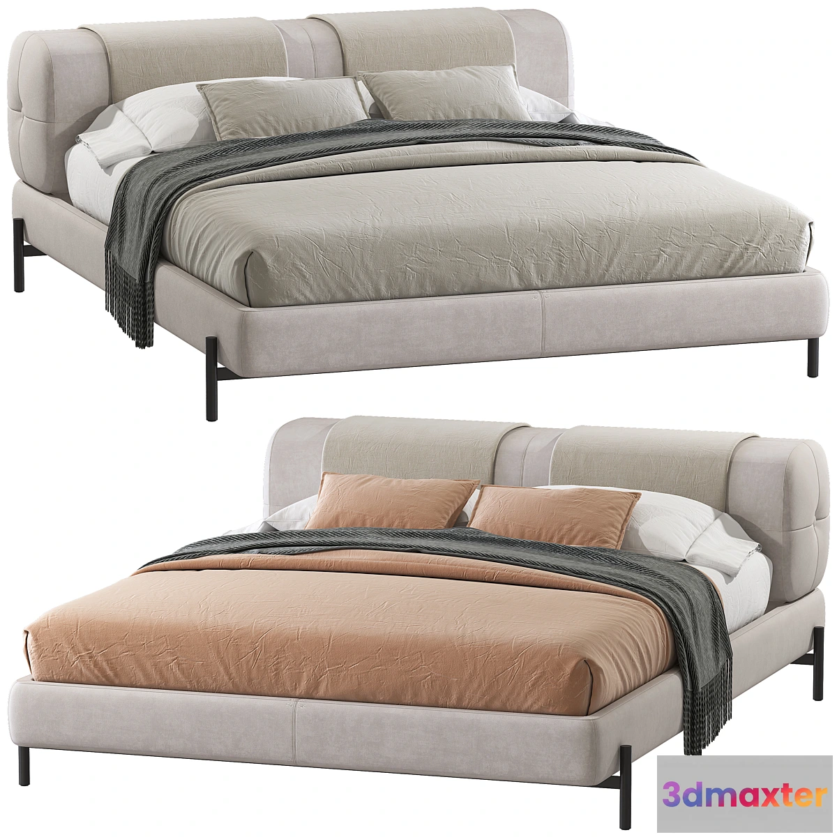 1471702 - Double bed 127. 3D Max