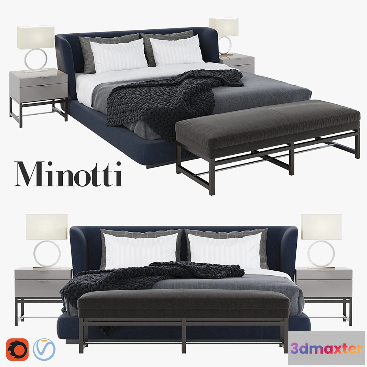 1472338 - Minotti Creed set 3D Max