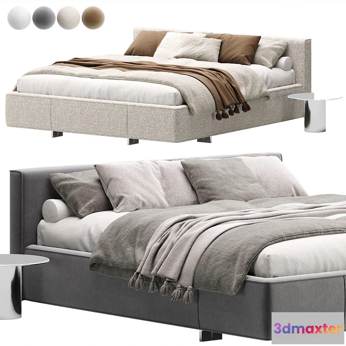 1472480 - Yves Bed By Minotti 3D Max