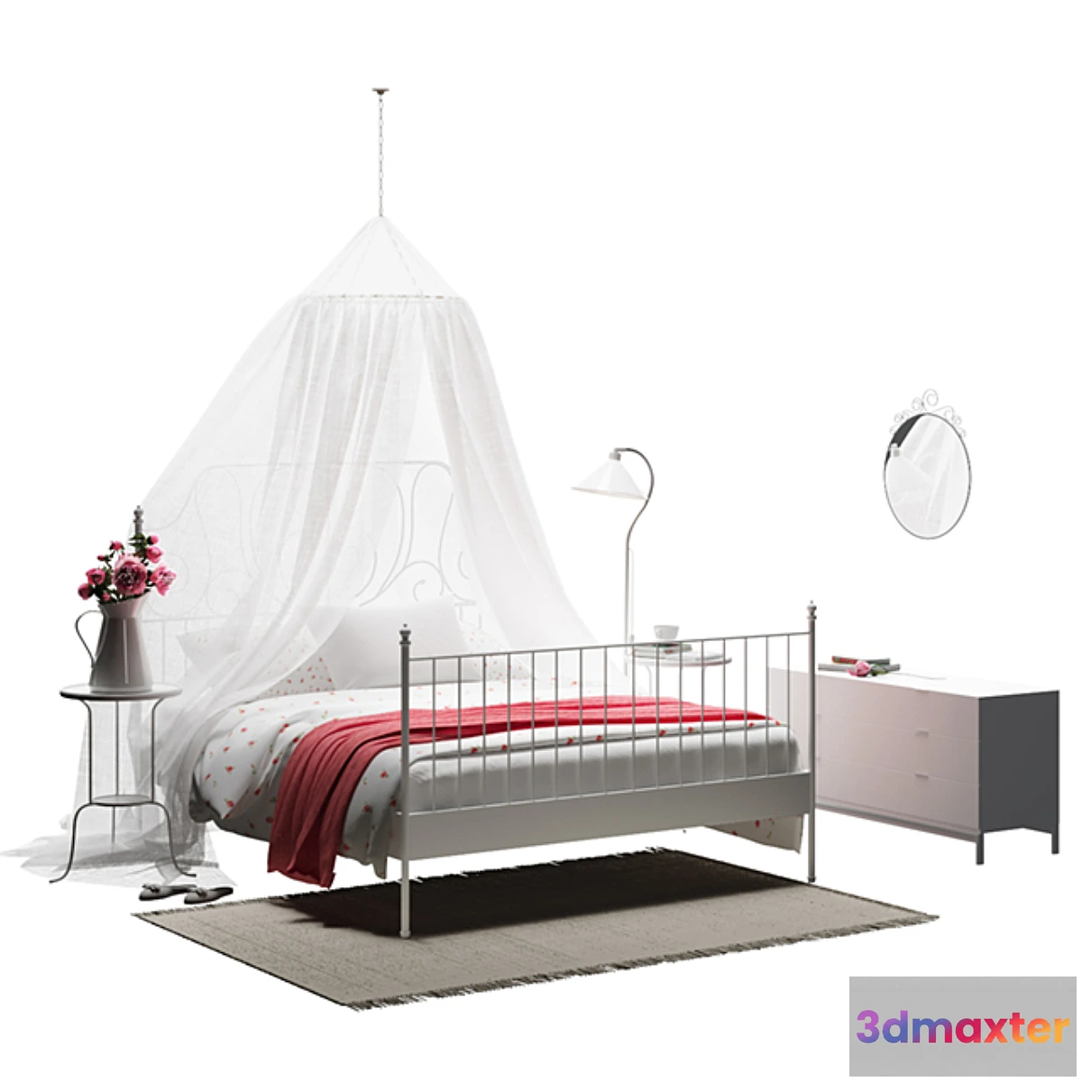 1472520 - IKEA LEIRVIK BED 3D Max
