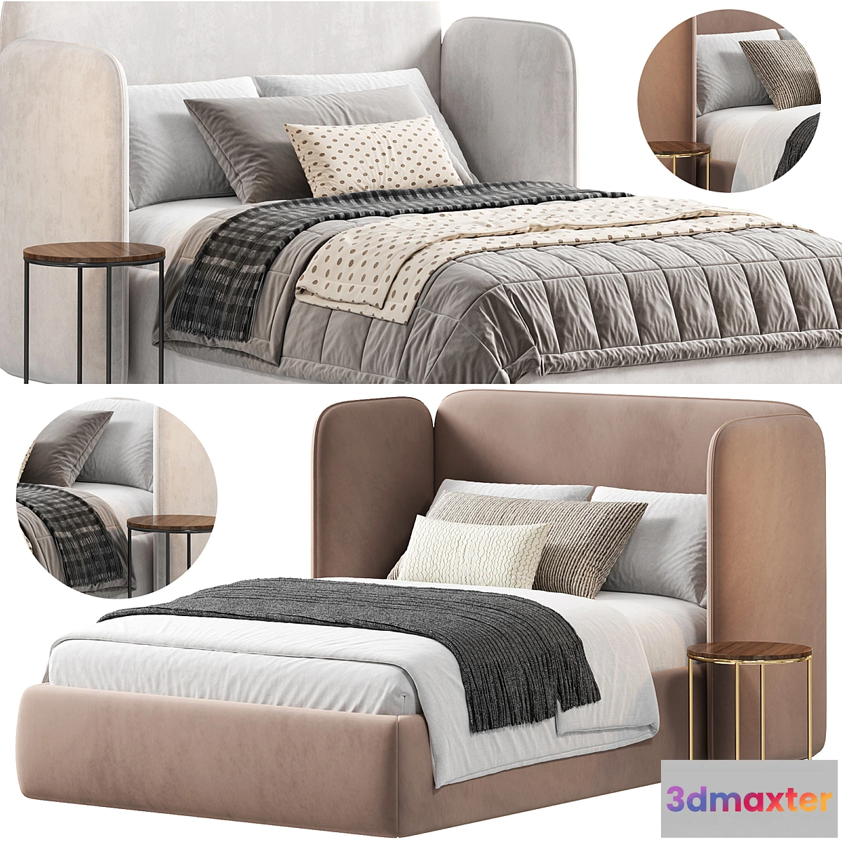 1472934 - Teen Adults Single Level Bed 3D Max