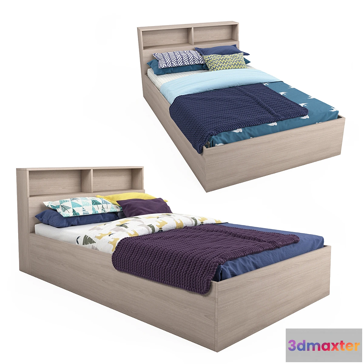 1473918 - Single Bed Hoff - Morena 3D Max