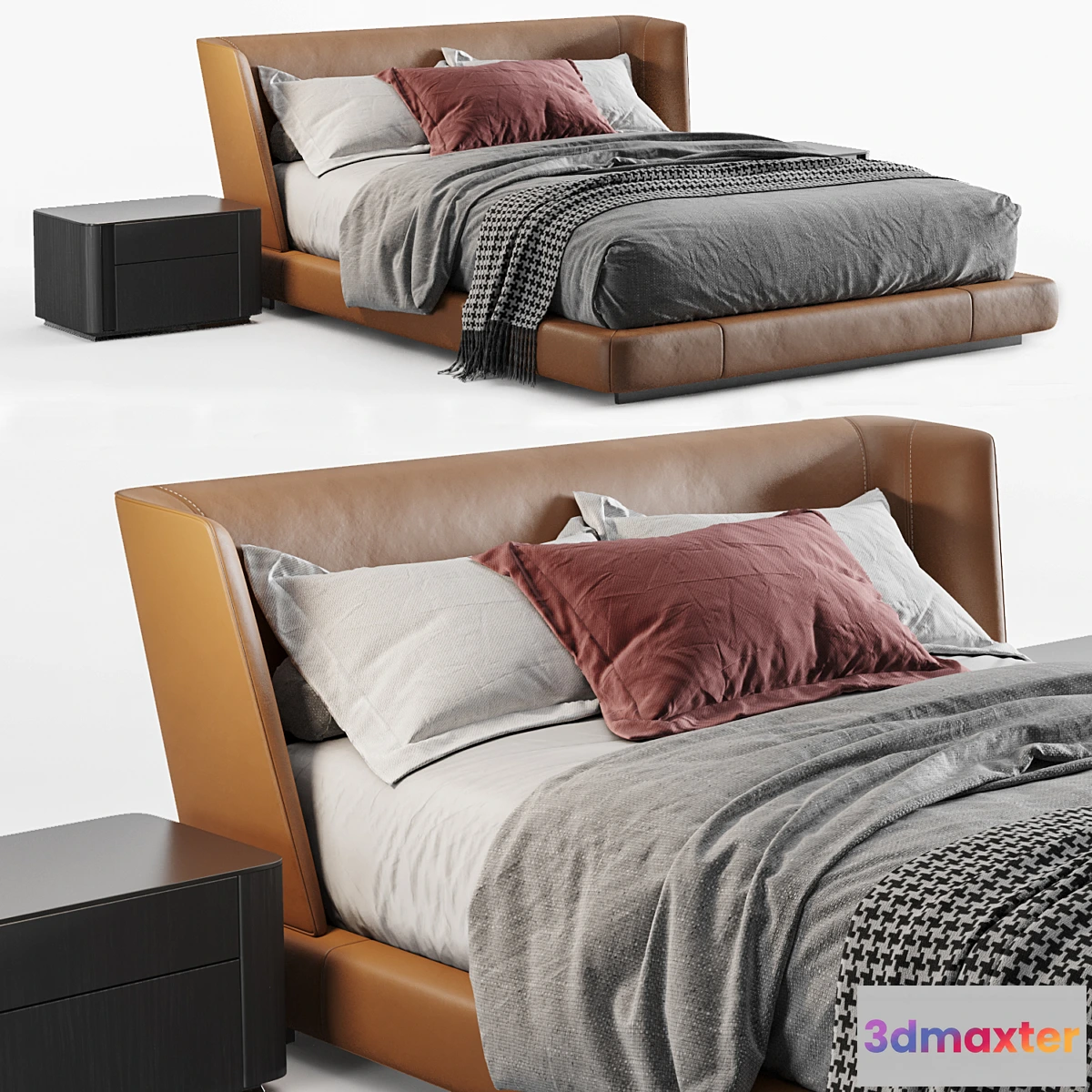 1474874 - Minotti Reeves Bed 3D Max