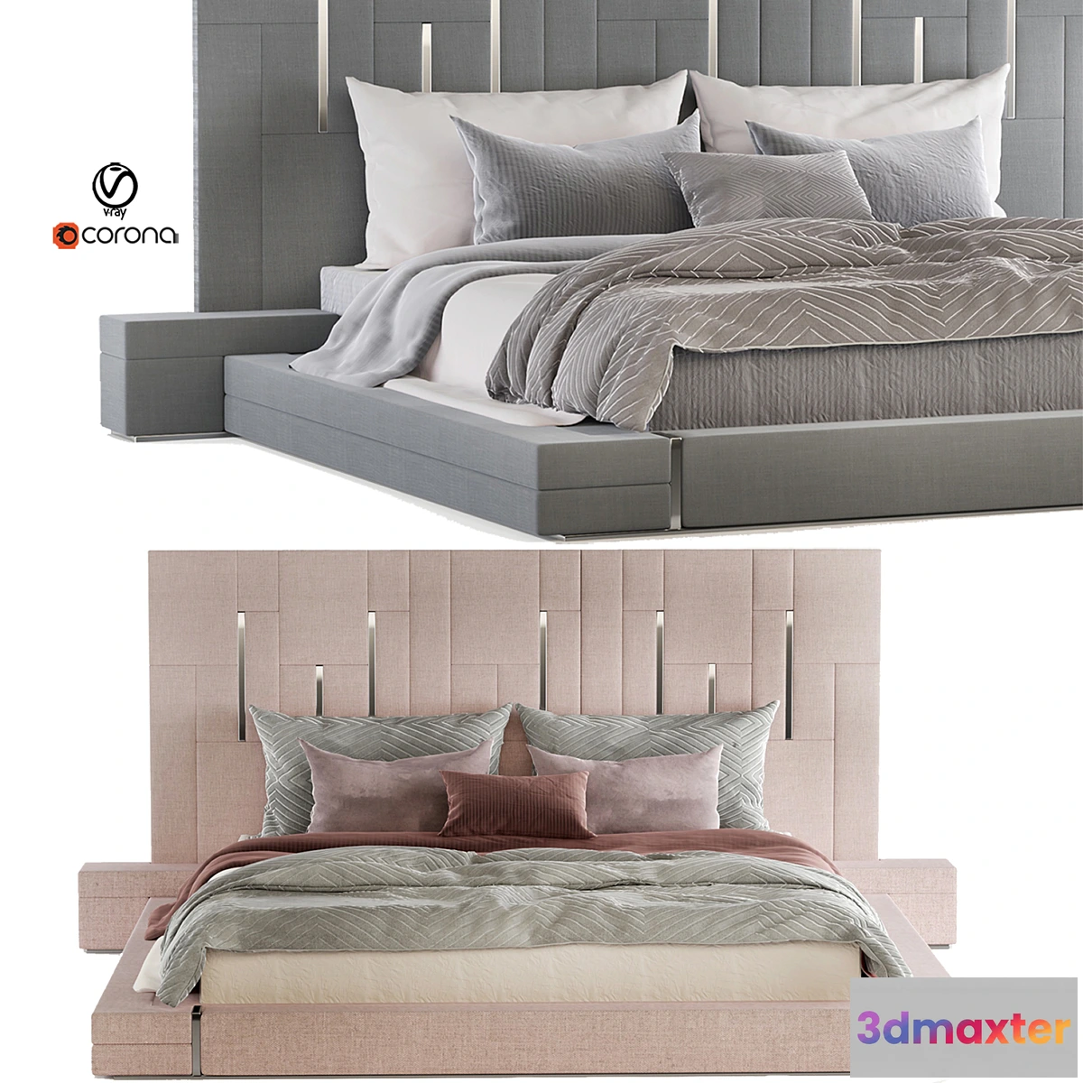 1475036 - Bright and Sporty Color Bed Set 07 3D Max