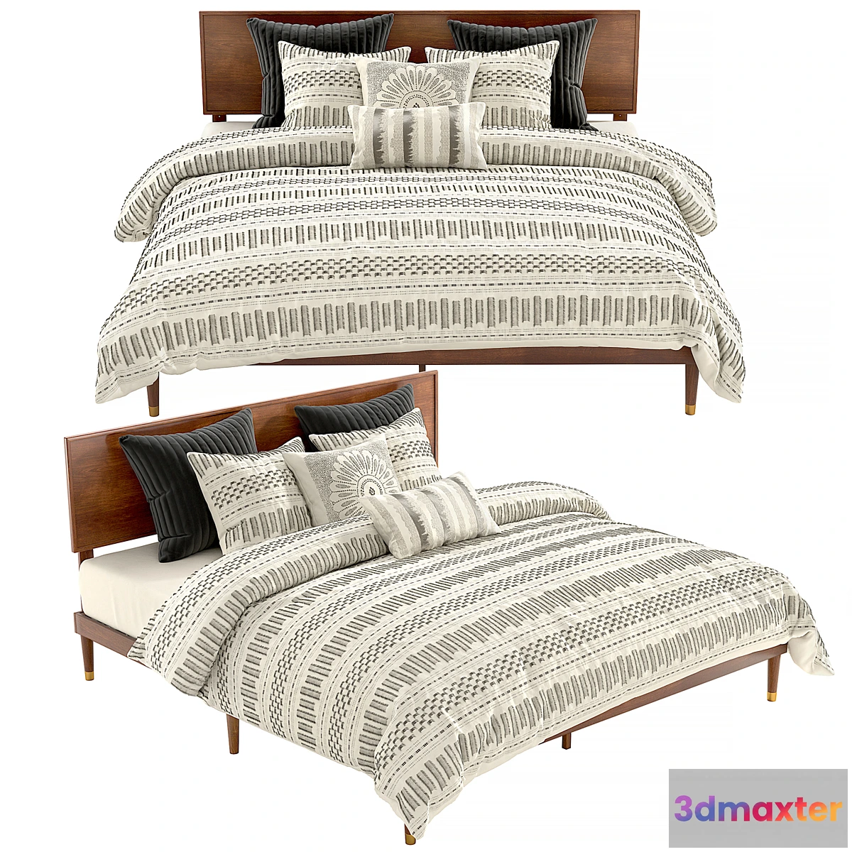 1475294 - George Oliver Queen Buhr Platform Bed 3D Max