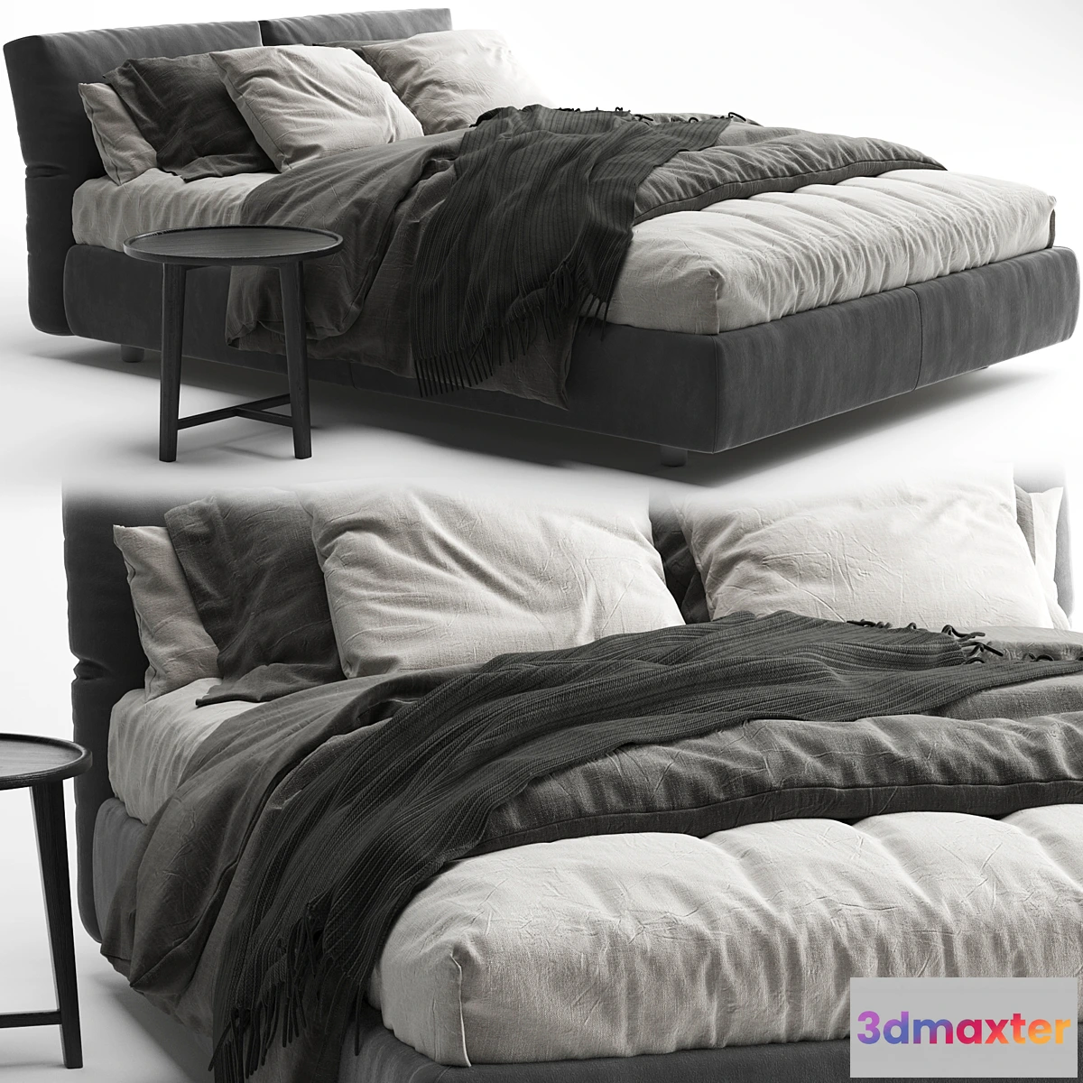 1475398 - Flexform Newbridge Soft Bed 3D Max