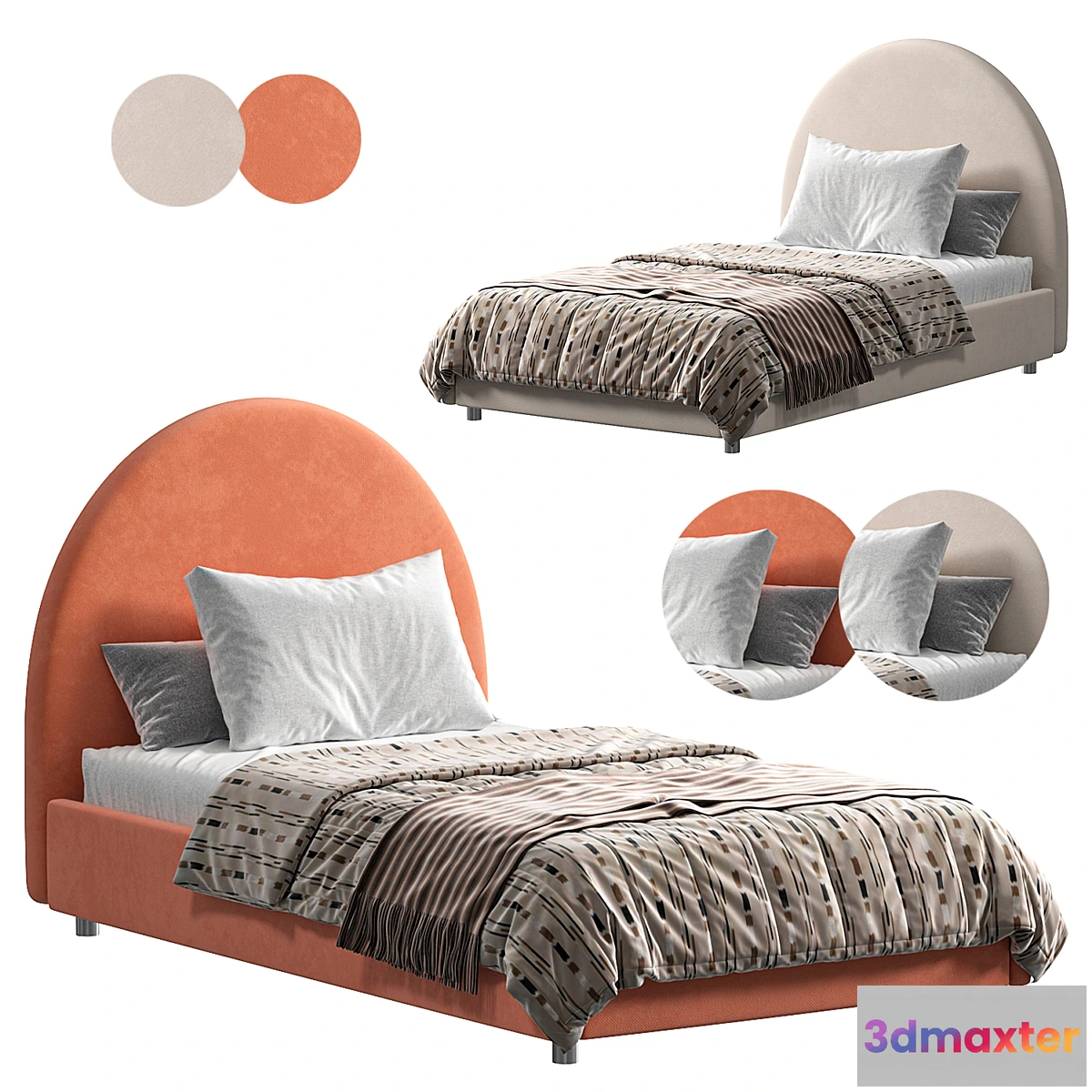1476796 - Faina Alana orange bed 3D Max
