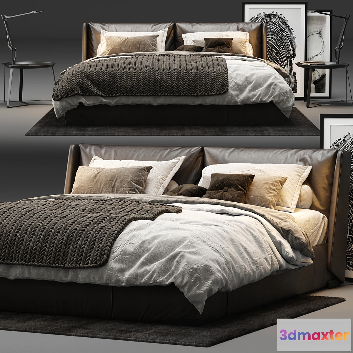 1476874 - Natuzzi - Fenice Bed 3D Max