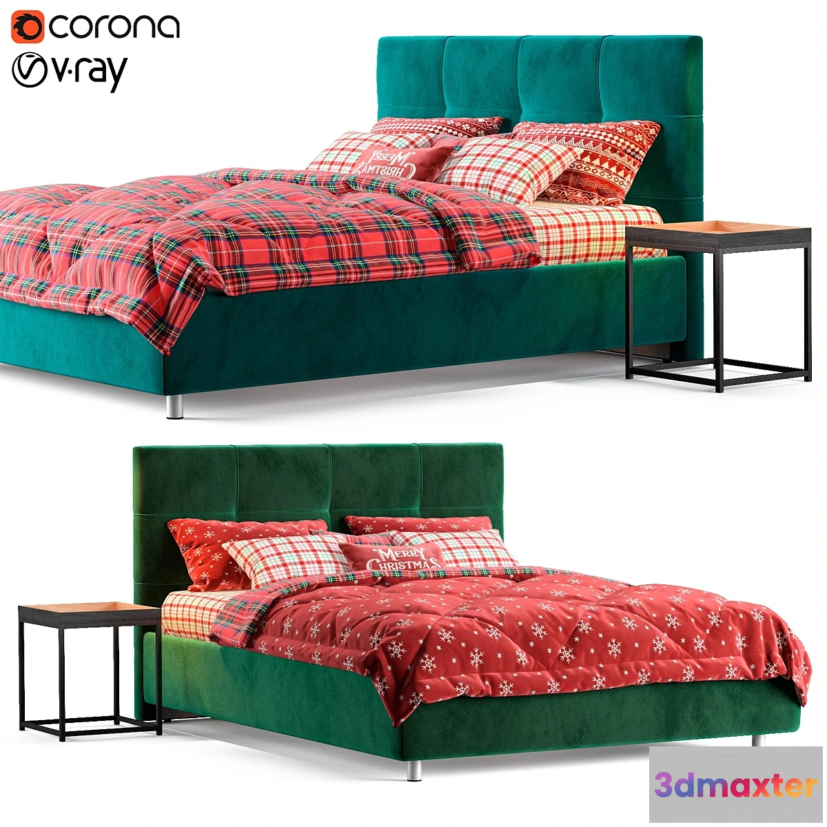 1478880 - Christmas bed elisa askona 3D Max