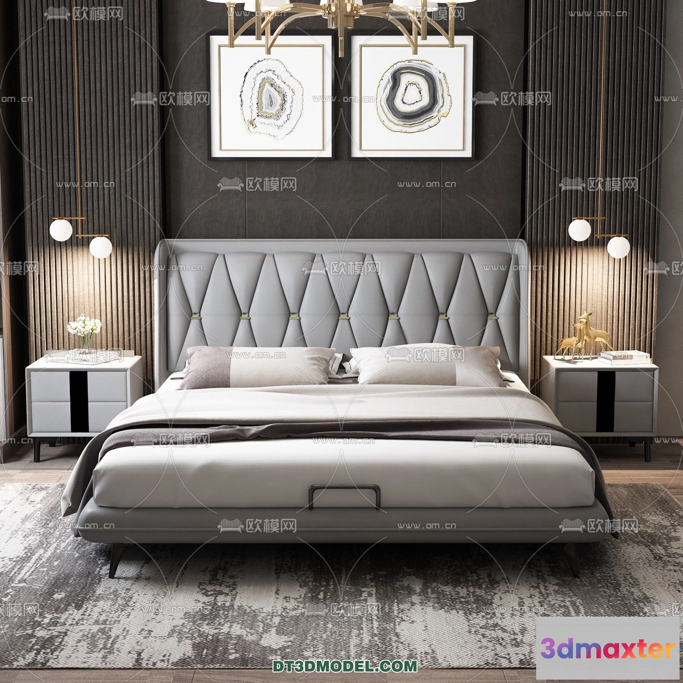 1518060 - FURNITURE - BED - 3D Model For Interior Design - 2200 3D Max