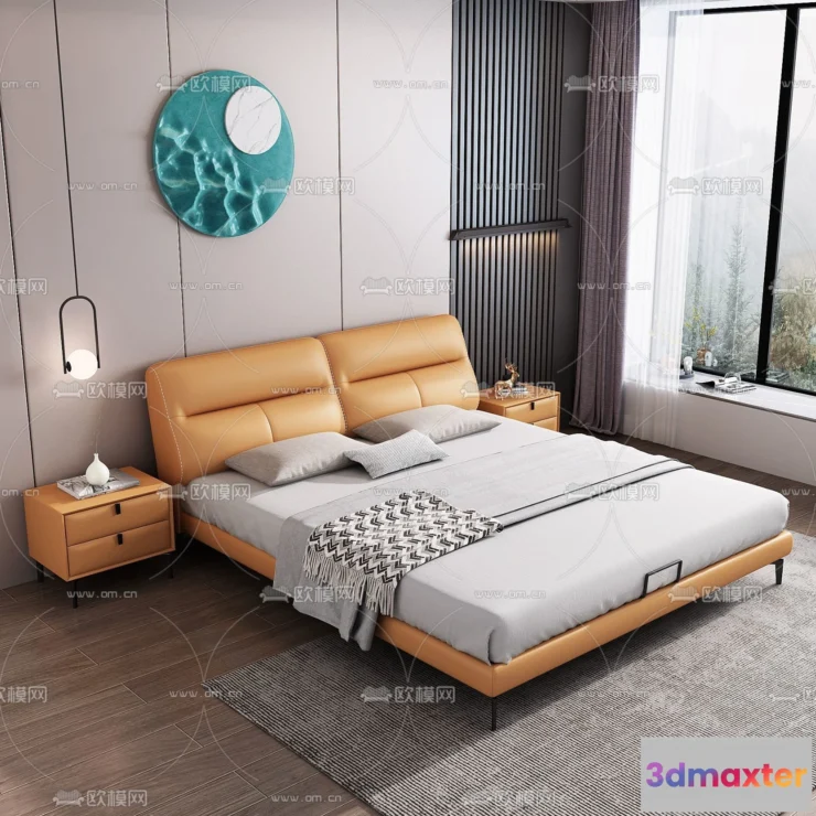 1518092 - FURNITURE - BED - 3D Model For Interior Design - 2216 3D Max