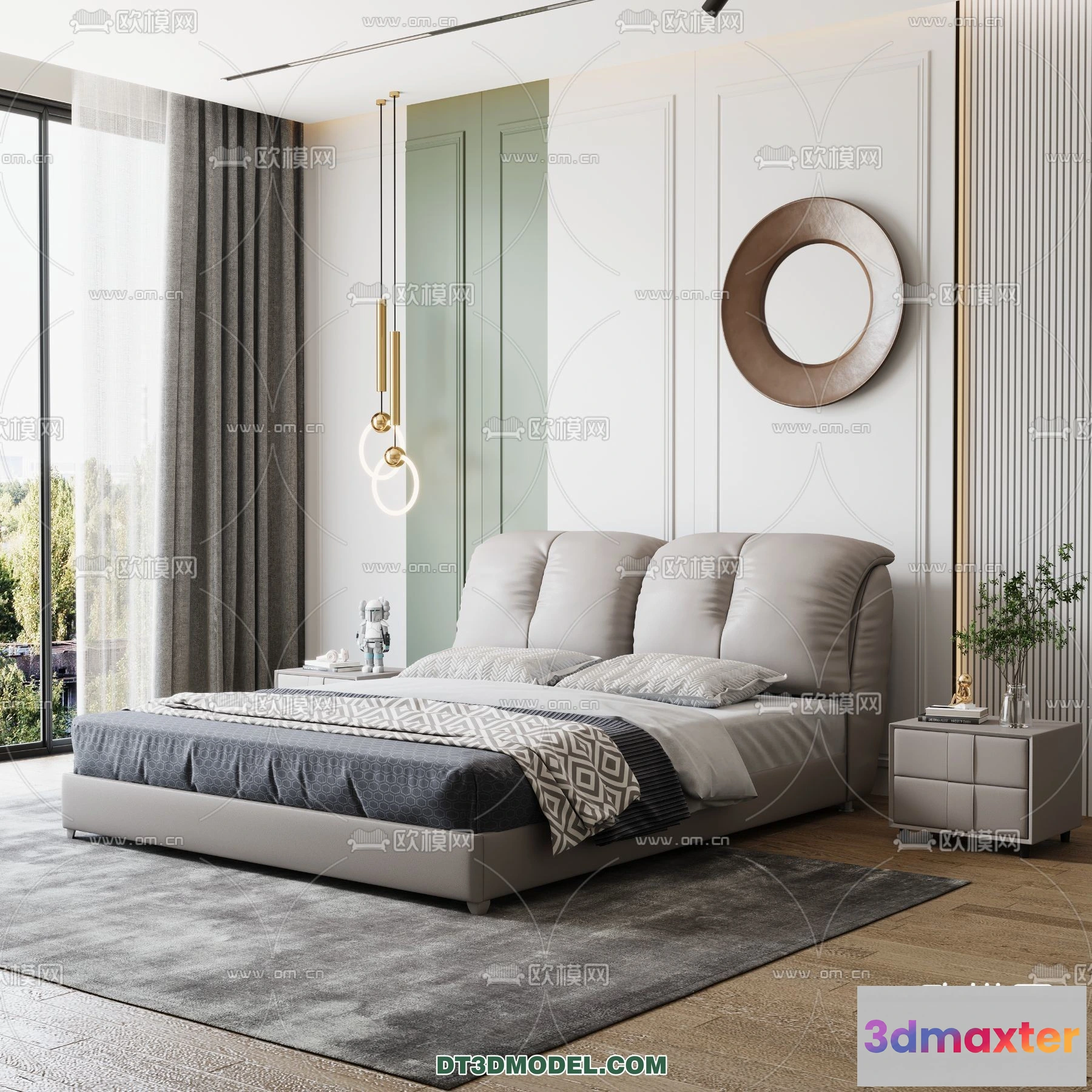 1518104 - FURNITURE - BED - 3D Model For Interior Design - 2222 3D Max