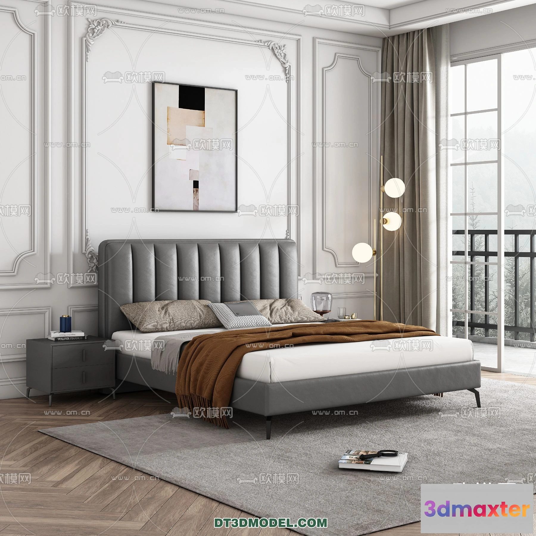 1518118 - FURNITURE - BED - 3D Model For Interior Design - 2229 3D Max