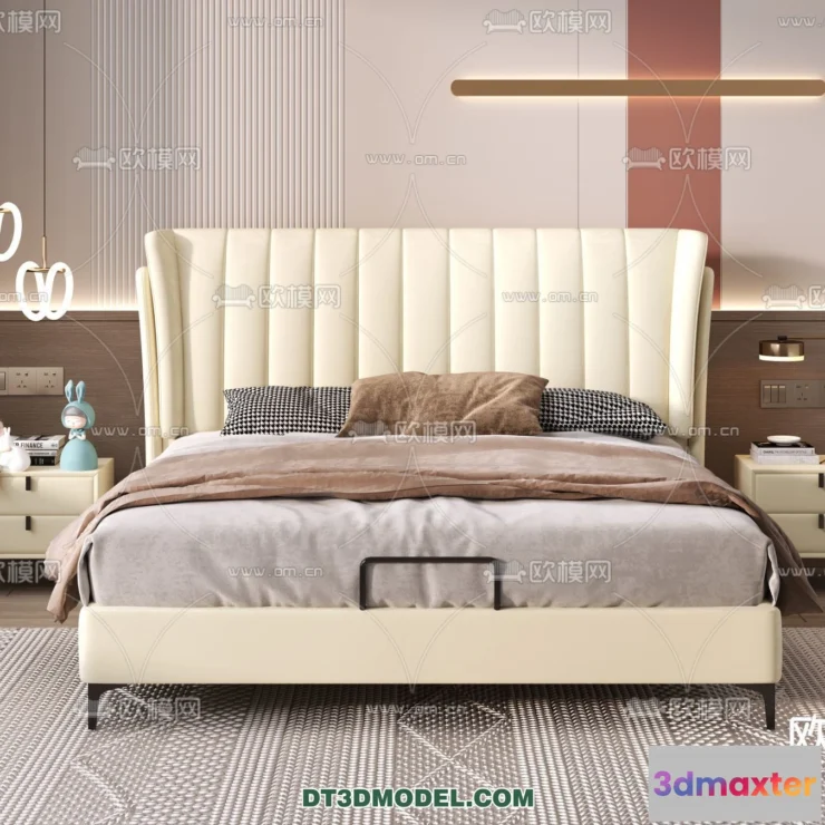 1518136 - FURNITURE - BED - 3D Model For Interior Design - 2238 3D Max