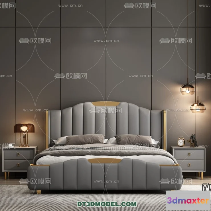1518138 - FURNITURE - BED - 3D Model For Interior Design - 2239 3D Max