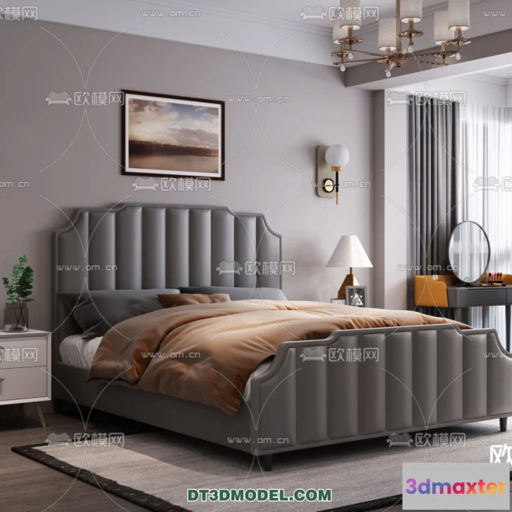 1518160 - FURNITURE - BED - 3D Model For Interior Design - 2250 3D Max