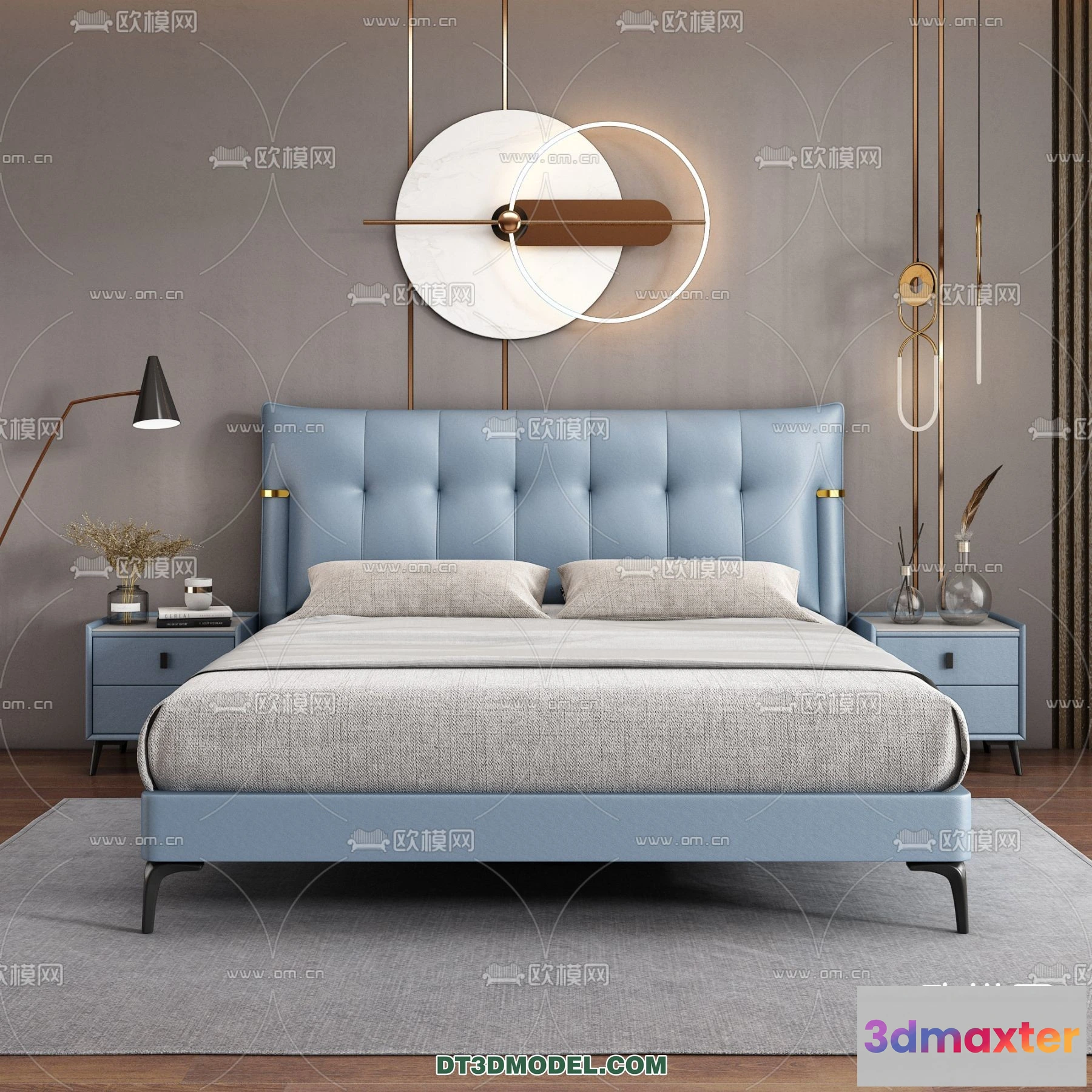 1518164 - FURNITURE - BED - 3D Model For Interior Design - 2252 3D Max