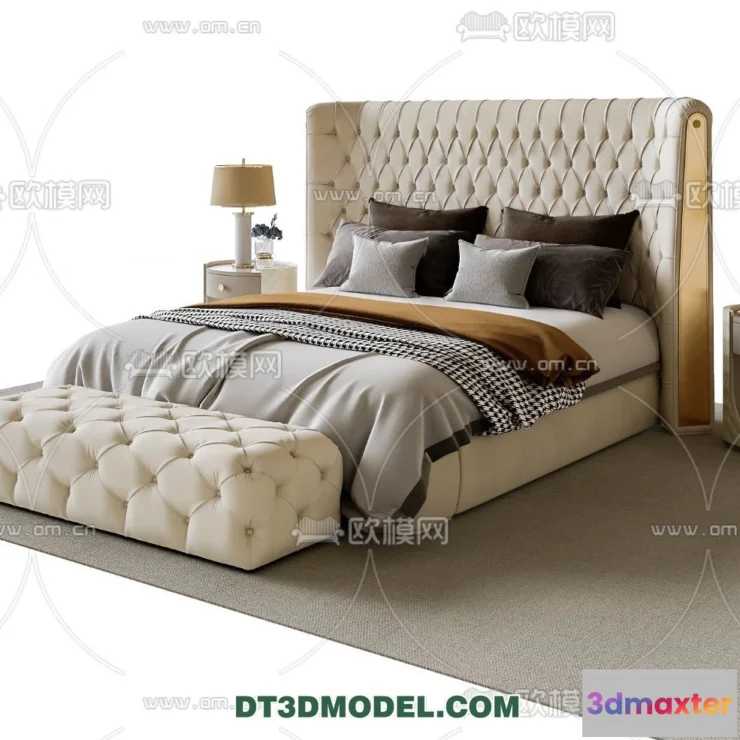 1518174 - FURNITURE - BED - 3D Model For Interior Design - 2257 3D Max