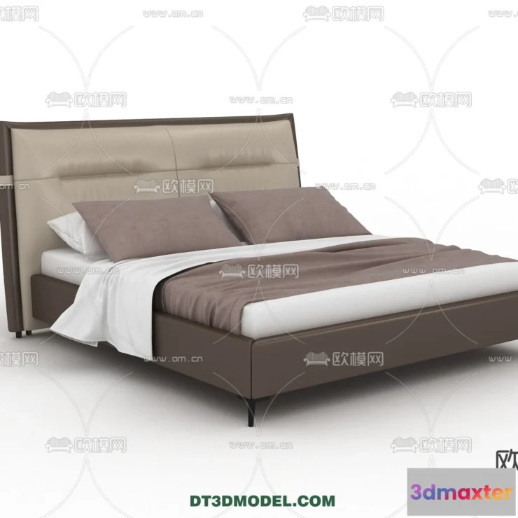1518186 - FURNITURE - BED - 3D Model For Interior Design - 2263 3D Max