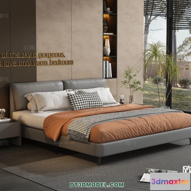 1518196 - FURNITURE - BED - 3D Model For Interior Design - 2268 3D Max