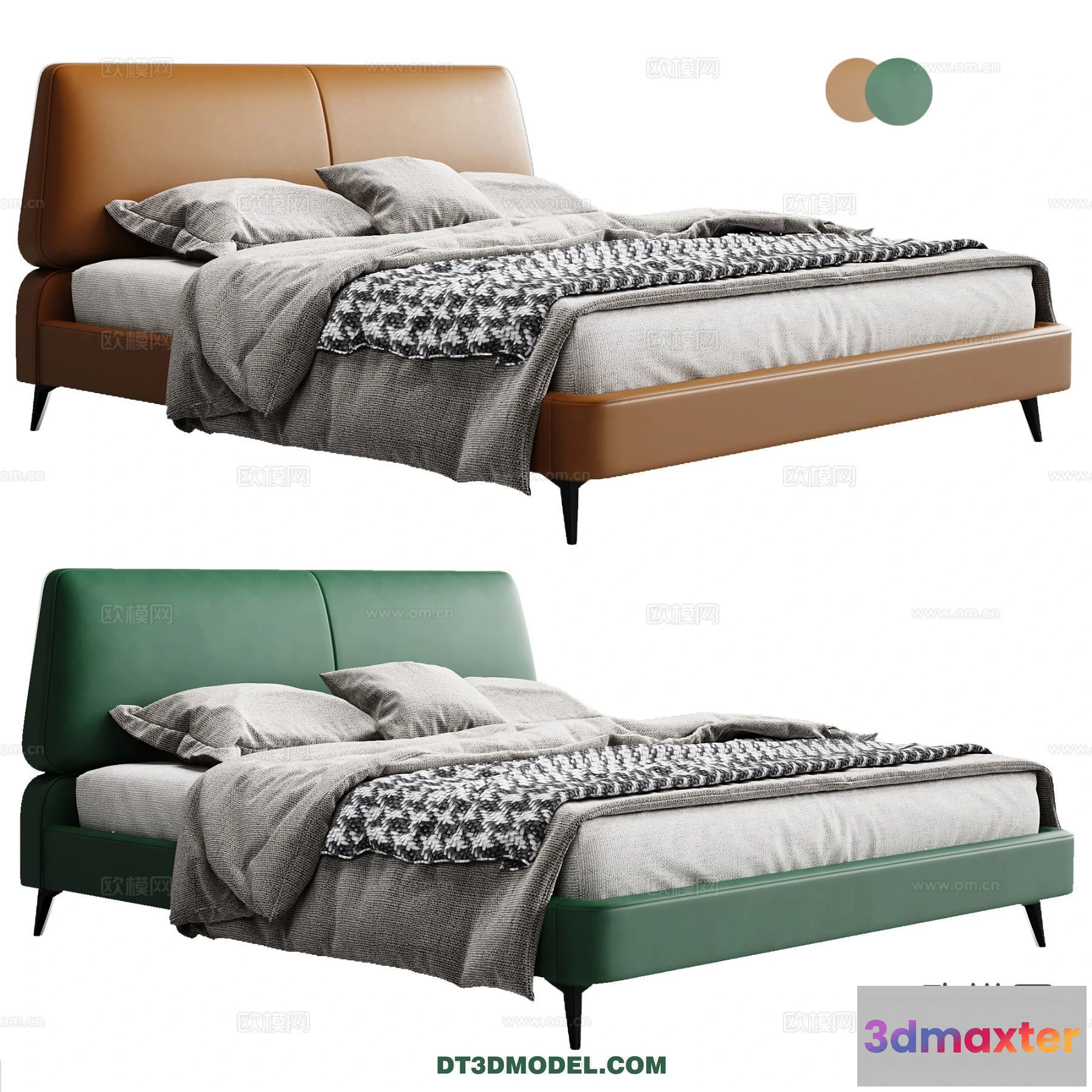 1518200 - FURNITURE - BED - 3D Model For Interior Design - 2270 3D Max