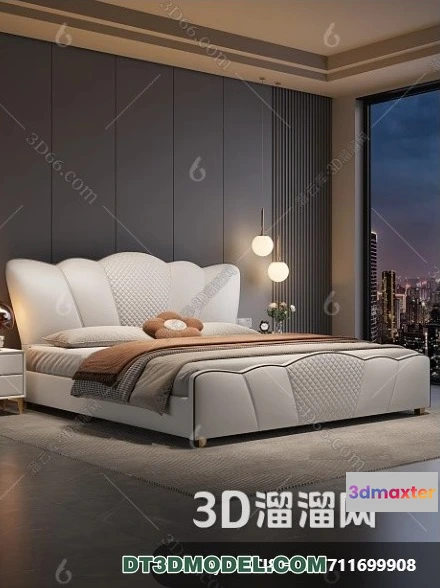 1518208 - FURNITURE - BED - 3D Model For Interior Design - 2274 3D Max