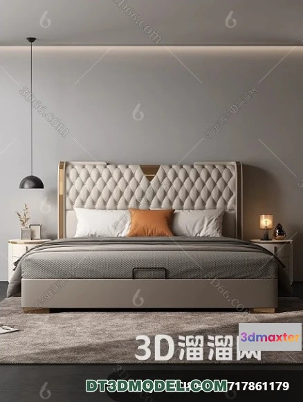 1518210 - FURNITURE - BED - 3D Model For Interior Design - 2275 3D Max