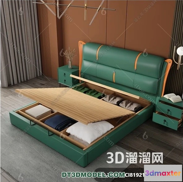 1518212 - FURNITURE - BED - 3D Model For Interior Design - 2276 3D Max