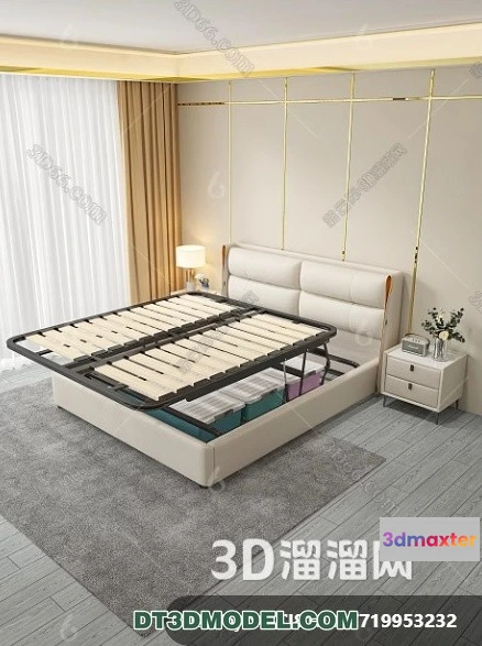 1518214 - FURNITURE - BED - 3D Model For Interior Design - 2277 3D Max